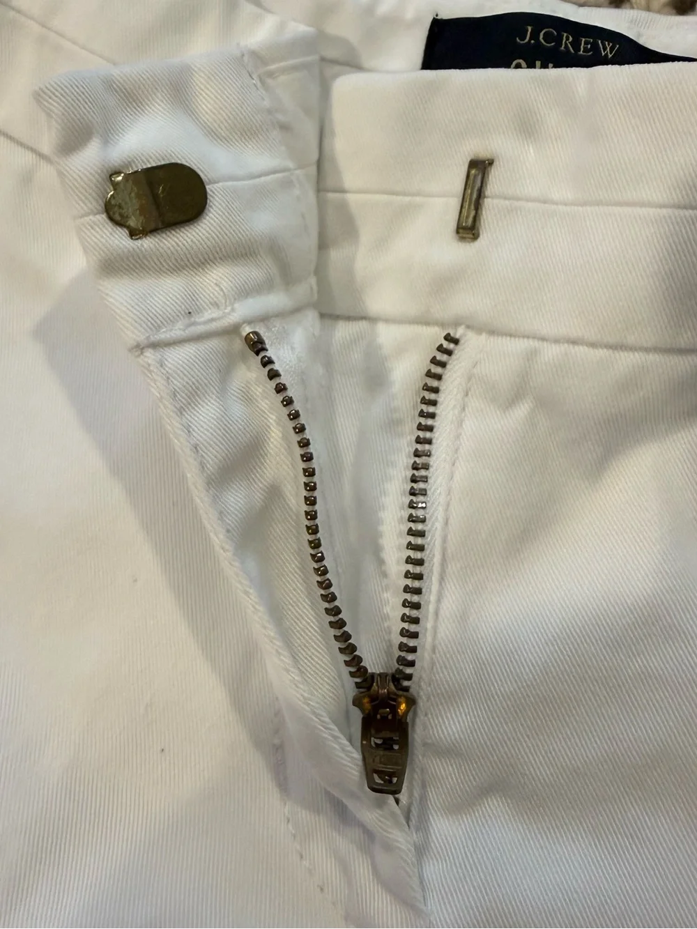 J. Crew White Chino Bermuda Shorts Size 6